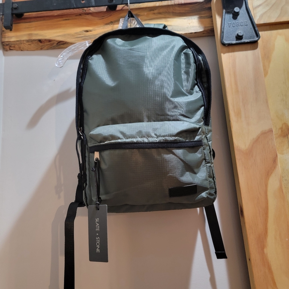 NWT Slate/Stone Ripstop Backpack - Picture 3 of 9
